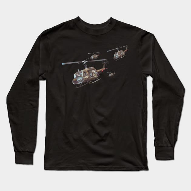 Helicopter Assault1 Long Sleeve T-Shirt by twix123844